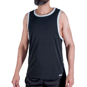 MACHO - CMV004 T-SHIRT DA PALESTRA NERA L/XL